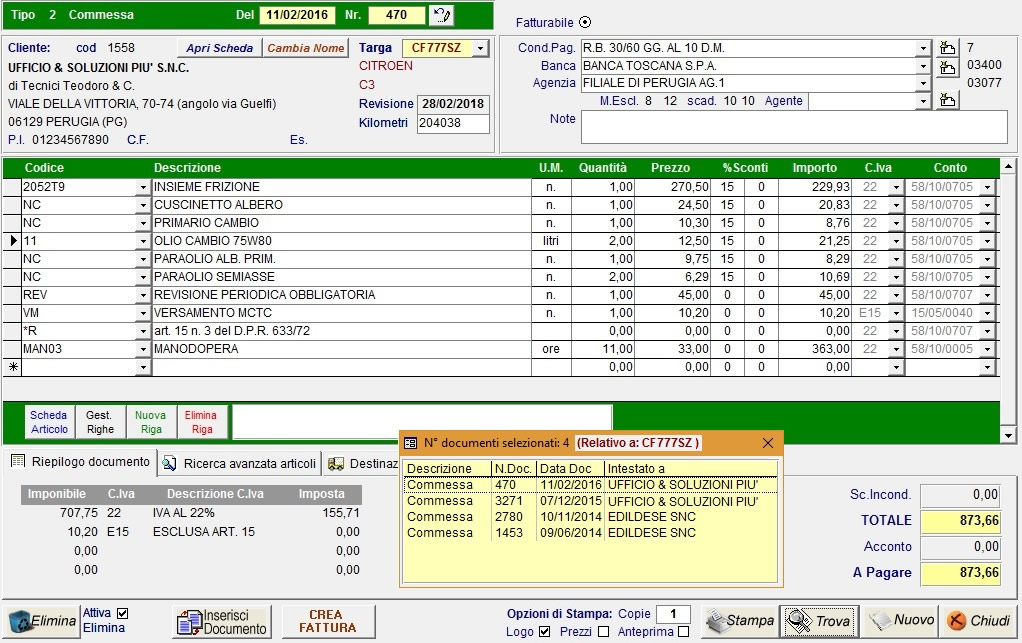 commesse di lavoro