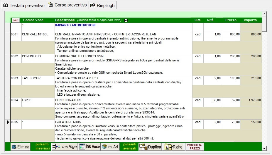 ricerche registrazioni partita doppia