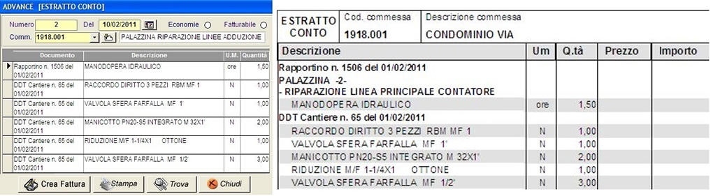estratto conto